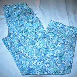 Gloral Vanderbilt Classic Floral Print Capris